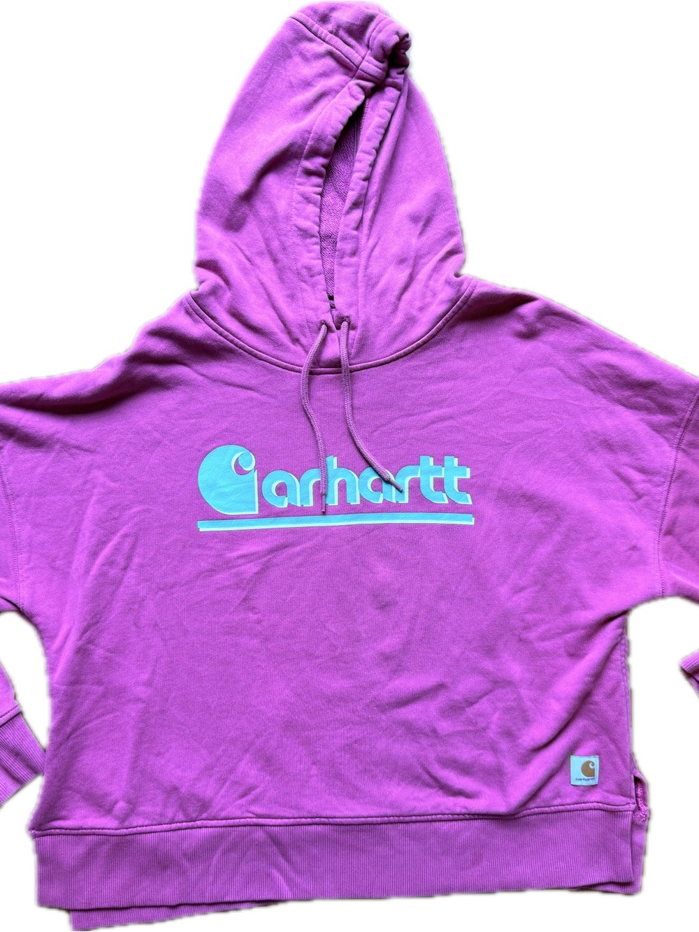 Carhartt Women's Size Large Tencel Fiber Loose Fit Hoodie Sweatshirt Woodrose